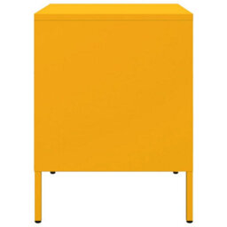 Berkfield Bedside Cabinets 2 Pcs Mustard Yellow 36X39X50.5 Cm Steel - thumbnail 7