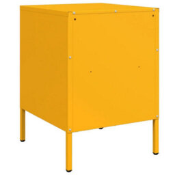 Berkfield Bedside Cabinets 2 Pcs Mustard Yellow 36X39X50.5 Cm Steel - thumbnail 8