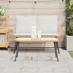 Walplus Coffee Table Brown And Black 90 X 45 X 43 Cm - thumbnail 4