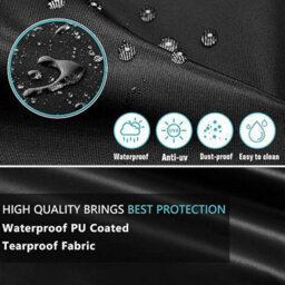 Hanging Chair Cover, Black (115X190Cm) Waterproof And Durable Egg-Shaped Garden Oxford Fabric - thumbnail 3