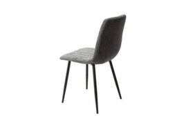Core Products Aspen Gloss White Sintered Stone Round Table & 4 Grey Fabric Chair Dining Set - thumbnail 6