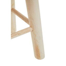 Orsina Durable White Cotton Rope Stool, Stylish Kitchen Stool For Bedroom, Versatile Design Bar Stool For Guests - thumbnail 5