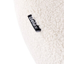 Wyld And Coco Off-White Bouclé Armchair With Rubberwood Legs, Retro Design, W77 X D68 X H76 Cm - thumbnail 9