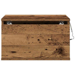 Walplus Wall-Mounted Bedside Cabinet With Old Wood 50 X 36 X 30 Cm - thumbnail 7