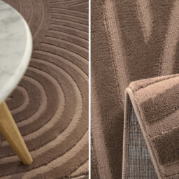 Sweeek - Indoor Rug With Mocha Arches Pattern 120 X 160 Cm - Brad - thumbnail 2