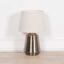 Eilidh Satin Brass Bedside Table Lamp - thumbnail 8