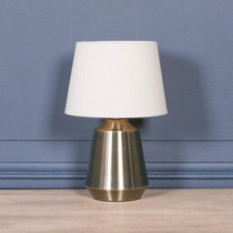 Eilidh Satin Brass Bedside Table Lamp - thumbnail 4