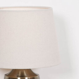Eilidh Satin Brass Bedside Table Lamp - thumbnail 6