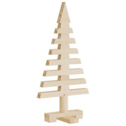 Berkfield Wooden Christmas Tree For Decoration 60 Cm Solid Wood Pine - thumbnail 2