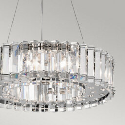 Luminosa Lighting Elstead Crystal Skye 8 Light Chandelier Chrome Finish, G9 - thumbnail 5