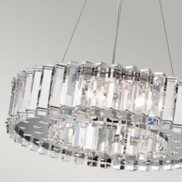 Luminosa Lighting Elstead Crystal Skye 8 Light Chandelier Chrome Finish, G9 - thumbnail 3