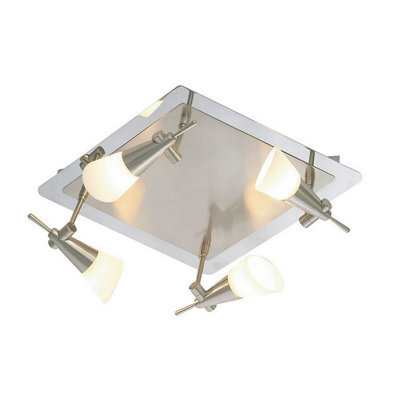 Luminosa Lighting Luminosa Diama Flush Plate G9 4 Light G9 Nickel/polished Chrome - image 1