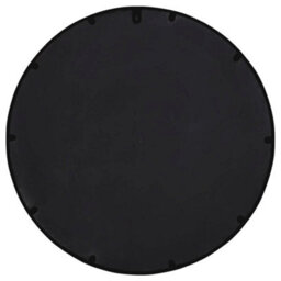 Berkfield Mirror Black 60X4 Cm Iron Round For Indoor Use - thumbnail 4