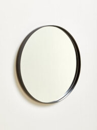 Orsina Sturdy Medium Matte Black Finish Wall Mirror, Versatile Hallway Mirror, Contemporary Wall Mirror For Home - thumbnail 2