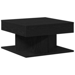 Berkfield Black Oak Coffee Table - 57X57X30 Cm - Engineered Wood - thumbnail 5