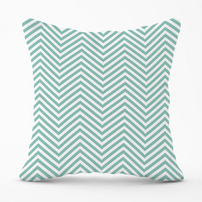 Warren Reed Designer Geometric Chevron Pattern Outdoor Cushion 45Cm X 45Cm - image 1