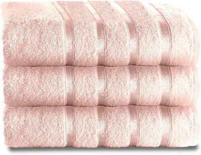 Gc Gaveno Cavailia 3 Piece Kensington Bath Sheet 80X140 Blush Pink 500 Gsm Quick Dry & Water Absorbent Towel - image 1