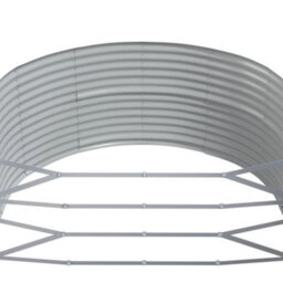 Berkfield Durable Garden Planter Grey 212X140X68 Cm Powder-Coated Steel - thumbnail 5