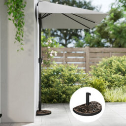 Outsunny 9Kg Half Round Parasol Umbrella Base Resin Outdoor Garden Furniture - thumbnail 7
