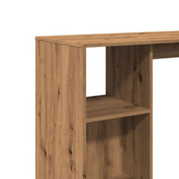 Berkfield Bar Table With Shelf Artisan Oak 124X46X103.5 Cm Engineered Wood - thumbnail 7