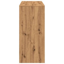 Berkfield Bar Table With Shelf Artisan Oak 124X46X103.5 Cm Engineered Wood - thumbnail 5