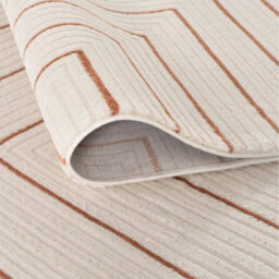 The Rugs Carmel Cream/terra Geometric Design Area Rug And Runner Non Shedding, Stain Resistant, Soft - thumbnail 3