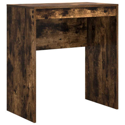 Berkfield Modern Smoked Oak Writing Desk Smoked Oak Mdf 70 X 40 X 76 Cm Durable