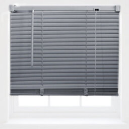 Furnished Pvc Venetian Blinds - Grey 25mm Slats Trimmable Blinds For Windows And Doors  (W)55Cm (L)210Cm - thumbnail 3