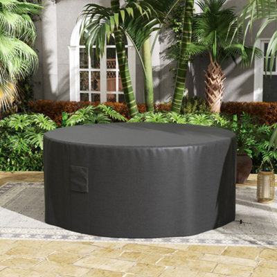 Outsunny Large Outdoor Set Round Cover Garden Furniture Waterproof - image 1