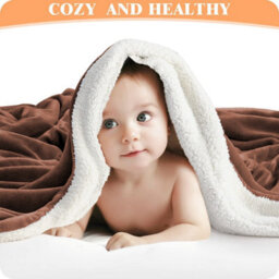Ameha Sherpa Fleece Blanket Coffee Soft Thick & Fluffy Reversible Smooth Touch Warm Throw Super King 230X270Cm - thumbnail 7