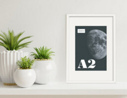 A2 White Picture Frame With Mount For A3 (29.7 X 42Cm - 11.7 X 16.5In) Poster, Photo, Artwork, Or Print. - thumbnail 4