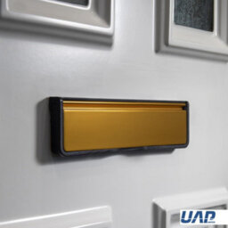 "UAP Limited Uap Doormaster 12"" Gold Finish Draught Proof Letterbox For Upvc Composite And Wooden Doors 40 To 80mm" - thumbnail 4