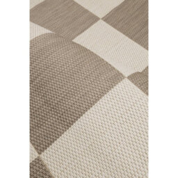 Melrose Eden County Chequered Indoor Outdoor Natural 1mm Pile Height Large Area Rug - 160/230Cm - thumbnail 2