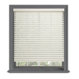 Lister Cartwright 50mm Fauxwood Venetian Blinds Windows Easy Fit Child Safety Included(White, 180 Cm Width X 120 Cm Drop)