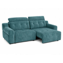 Furnishings For Less UK Harrington Teal Electric Sofa Bed Chenille Adjustable Headrests - thumbnail 1