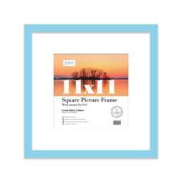 "11X11"" Light Blue Picture Frame - 11X11"" Square Frame With 9X9"" Mount For 11X11""/9X9"" Pictures Moderrn Style Thin Edge, 1 Pack" - thumbnail 1