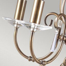 Luminosa Lighting Elstead Aegean 5 Light Chandelier Aged Brass Finish, E14 - thumbnail 4