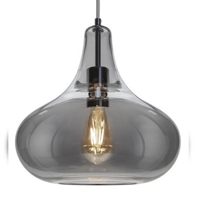 Long Life Lamps Company Modern Tear Drop Dome Ceiling Glass Pendant Lamp M0240 - image 1