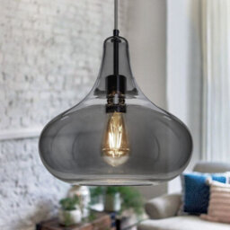 Long Life Lamps Company Modern Tear Drop Dome Ceiling Glass Pendant Lamp M0240 - thumbnail 6