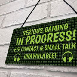 Red Ocean Funny Gaming Sign Neon Effect Boys Bedroom Man Cave Sign Gamer Gift - thumbnail 7