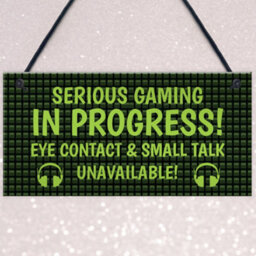 Red Ocean Funny Gaming Sign Neon Effect Boys Bedroom Man Cave Sign Gamer Gift - thumbnail 3