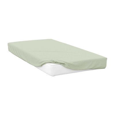 Belledorm Polycotton Extra Deep Fitted Sheet Apple Green (Superking) - image 1