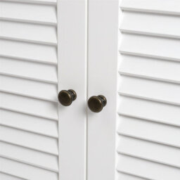 Darphe White Under Sink Bathroom Cabinet 2 Shutter Door - thumbnail 6