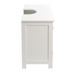 Darphe White Under Sink Bathroom Cabinet 2 Shutter Door - thumbnail 5