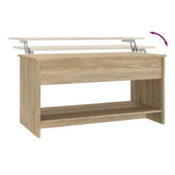 809650 Berkfield Coffee Table Sonoma Oak 102X50X52,5 Cm Engineered Wood - thumbnail 8