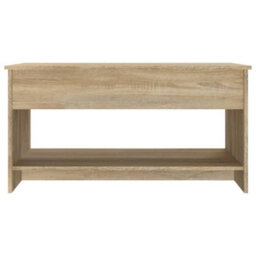 809650 Berkfield Coffee Table Sonoma Oak 102X50X52,5 Cm Engineered Wood - thumbnail 6