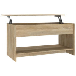 809650 Berkfield Coffee Table Sonoma Oak 102X50X52,5 Cm Engineered Wood - thumbnail 2