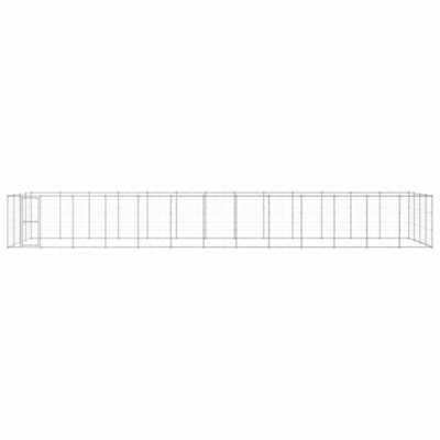 Berkfield Durable Outdoor Dog Kennel Galvanised Steel 53.24 M2 - image 1