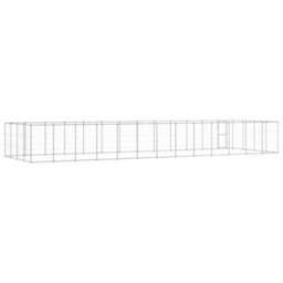 Berkfield Durable Outdoor Dog Kennel Galvanised Steel 53.24 M2 - thumbnail 4