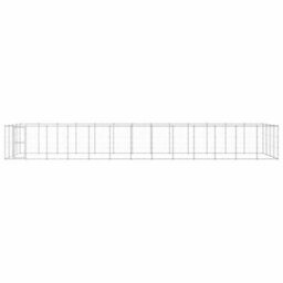Berkfield Durable Outdoor Dog Kennel Galvanised Steel 53.24 M2 - thumbnail 1